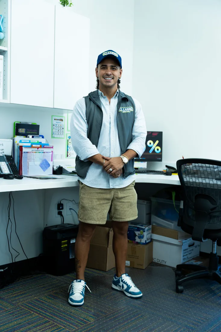cleaning service office portrait